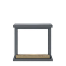 Camino Elettrico da Pavimento 75x67,8x24,5 cm Effetto Fiamma 1500W Sined Sorano Grigio Scuro