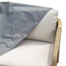 Telo Copertura per Poltrona da Giardino 90x80x60 cm in Poliestere Grigio