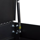 Carrello Porta Attrezzi da Officina  92,5x52x106 cm in Acciaio Nero e Rosso