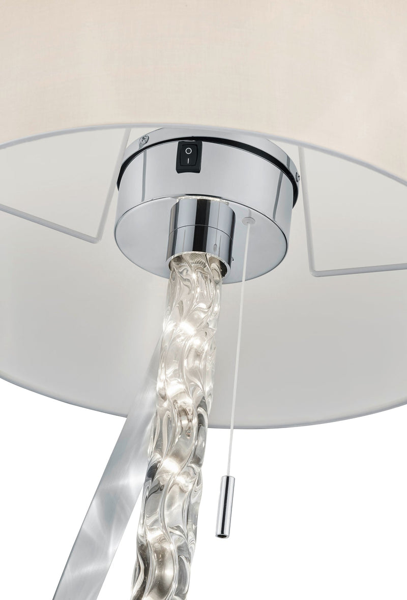 Piantana da Interno a led in Metallo Cromo