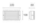 Applique da Esterno a LED 10W 4000K Sovil Marrone