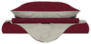 Copripiumino con Sacco e Federe Doubleface Bordeaux\/Panna Varie Misure