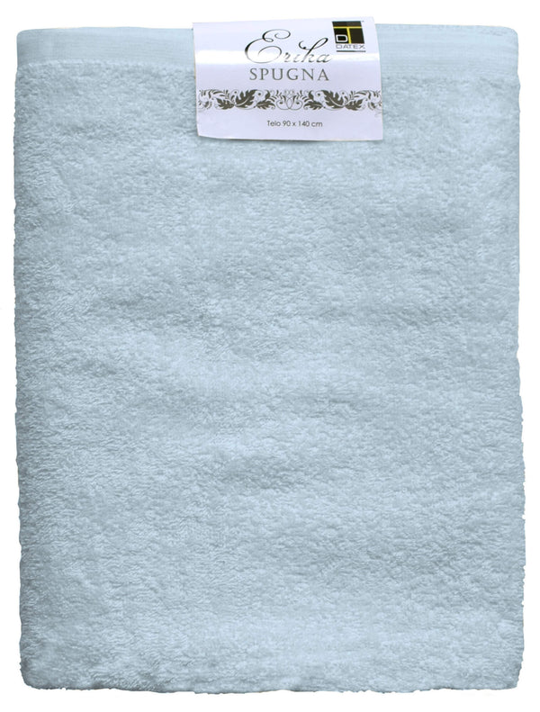 Schwammset Gästetücher + Erika Hellblaues Handtuch acquista