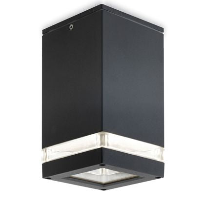 Quadratische Lichtpunktlampe in grauer Farbe für Outdoor Line Stage Livos prezzo