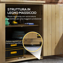 Armadio da Esterno con Ripiano Interno 77.5x88x90 cm in Legno di Abete 