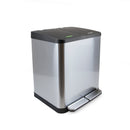 Contenitore Recycle Inox con Scomparti Impostato 2 x 15 Acciaio Inossidabile Emuca