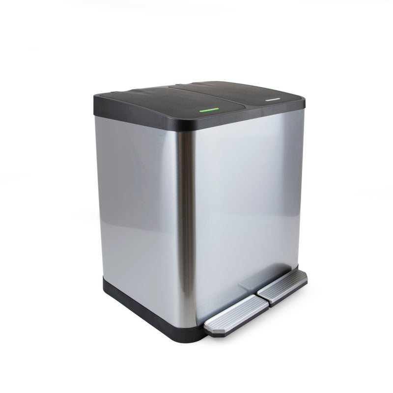 Contenitore Recycle Inox con Scomparti Impostato 2 x 15 Acciaio Inossidabile Emuca