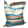 Fadi grau gestreiftes Nylon-Sessel-Pouf-Kissen