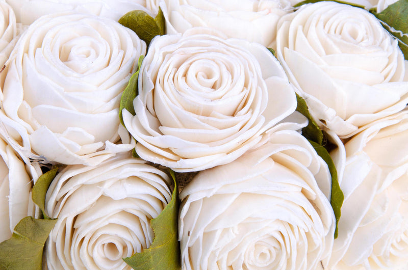 Corona Artificiale con Fiori di Rose 30 cm 