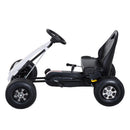 Go-Kart a Pedali per Bambini Nero e Bianco 