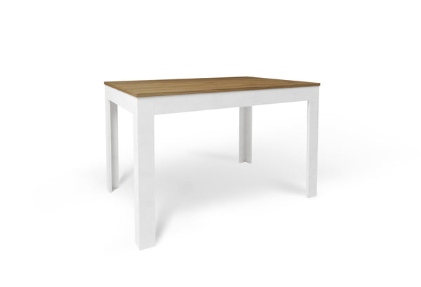 sconto Tavolo Allungabile 120/170x80x75 cm Noce Stelvio e Ossido Bianco