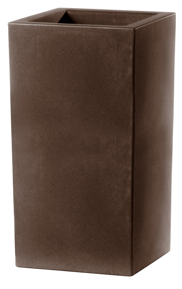 Vase 40x40x80cm in Tulli Schio Resin Cubo Tall Essential 80 Bronze sconto