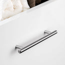 Maniglie per Mobile 12 mm Interasse 128 mm Acciaio Nichel Satinato 10 Pezzi Emuca