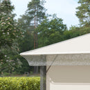 Tetto di Ricambio Impermeabile 3x3m in PVC Impermeabile e Trasparente con Corde di Sicurezza
