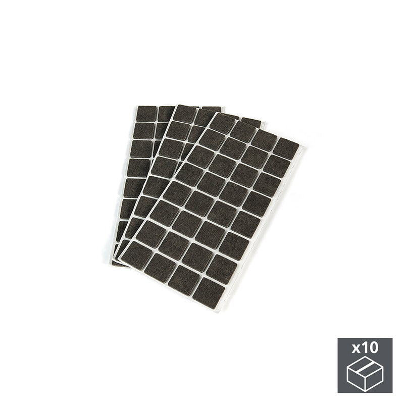 Feltrini Adesivi per Mobile Quadrati 25 x 25 mm 960 Pezzi Emuca