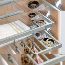 Kit Cassetto Metallico con Guide Regolabile Modulo di 600 mm Acciaio e Alluminio Grigio Emuca