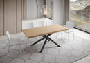 Tavolo Allungabile 180/230x90 cm Vindral Rovere Scortecciato Gambe Antracite      