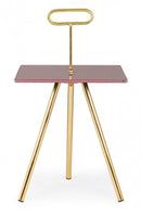 Tavolino Inesh Orchid Quadrato 35x35 in Vetro