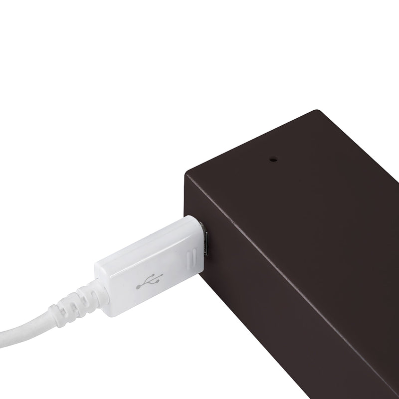 Barra Appendiabili per Armadio a Batteria 100,8-115,8 cm con LED Bianco Naturale e Sensore di Movimento Emuca Moka