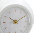 Orologio da Tavolo Ball Bianco 16x13x19 cm in Ferro e Plastica