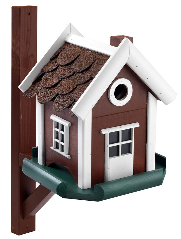 prezzo Nest für Vögel 25x25xh28 cm Party aus rotem FSC-Holz