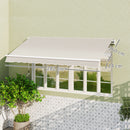 Telo di Ricambio per Tenda Parasole Retrattile 3x2,5 m in Poliestere Anti UV 50+ Crema      