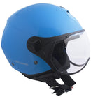 Casco Jet per Scooter Visiera Sagomata CGM Florence 107A Azzurro 
