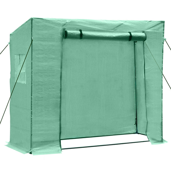 Gartengewächshaus für Tomatenpflanzen 200 x 77 x 169 cm in PE-Stahlrahmen sconto