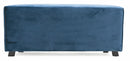 Panca in Velluto 100x48x44 cm Soriani Blu