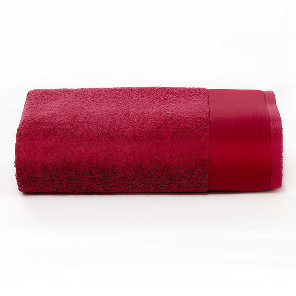 sconto Schwammtuch 60x110 cm mit Garrini Hope Bordeaux Satin Rüschen