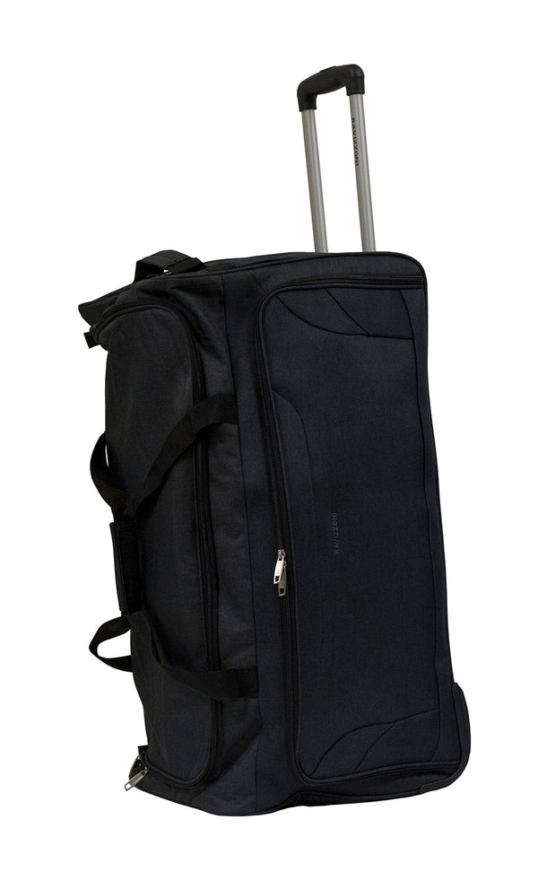 prezzo Borsone Trolley Grande Ultraleggero con Ruote in Poliestere Ravizzoni Bacco Nero