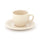 Espressotasse aus Gres Kaleidos Elfenbein