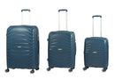 Set 3 Valigie Trolley Rigido Espandibile in Polipropilene TSA Ravizzoni Alaska Blu