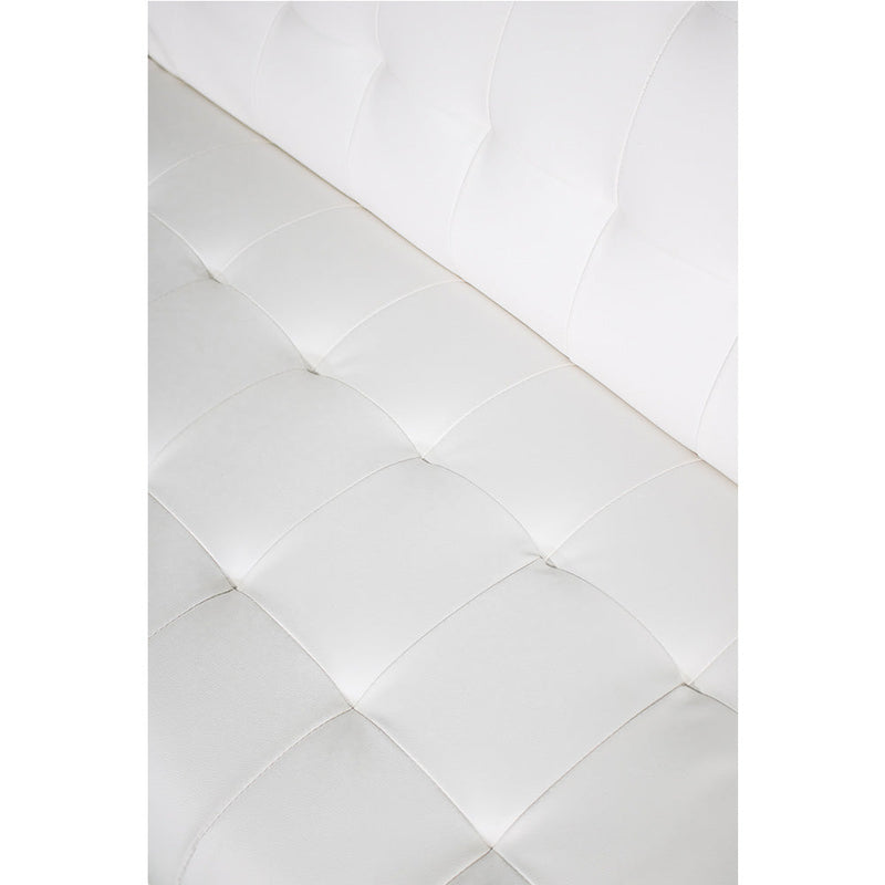 Divano Letto Prontoletto Zeus Rivestimento in Similpelle Bianco