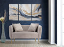 Divanetto Bucarest Grigio 127x74x73 cm Legno e Spugna e Tessuto e Metallo Grigio e Oro