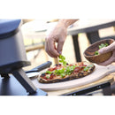 Forno per Pizza a Gas 17’ Fino a 400° 42x42 cm con Pietra Refrattaria e Tagliere in Nylon