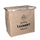 Doppelt faltbarer Wäschekorb aus beigem Sackstoff cm 54x34,5xh50,5