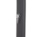 Doccia Solare da Giardino 22L Miscelatore e Lavapiedi Sined Sole Grigia