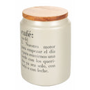 Barattolo Caffè con scritta "Café" 750 ml in Gres VdE Tivoli 1996 Spagnolo