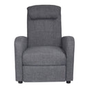 Poltrona Relax Reclinabile Manuale in Tessuto Marta Grigio