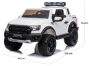 Macchina Elettrica per Bambini 12V 2 Posti con Licenza Ford Raptor Ranger Bianca