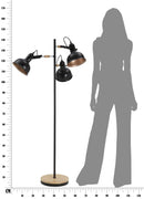Lampada da Terra Cups Nero Ø75x141,5 cm Metallo Nero