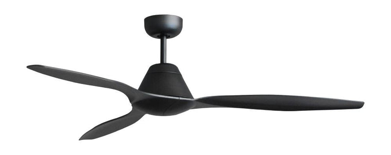 Ventilatore da Soffitto con 3 Pale in Abs Ø132 cm 3 Velocità Martec Triumph Nero