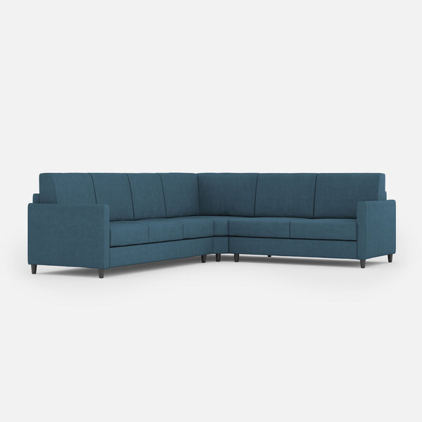 Divano Angolare 6 Posti 281x241x85 cm Karay in Tessuto Avio prezzo