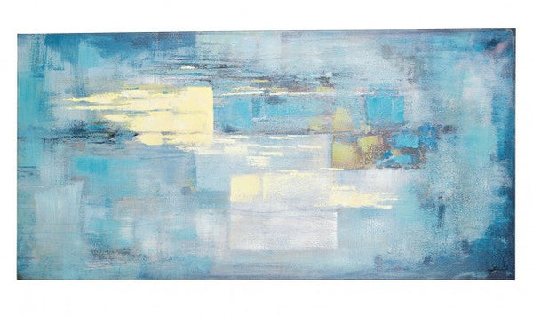 prezzo Dipinto 140x3,5x70 cm Abstract Blue in Tela