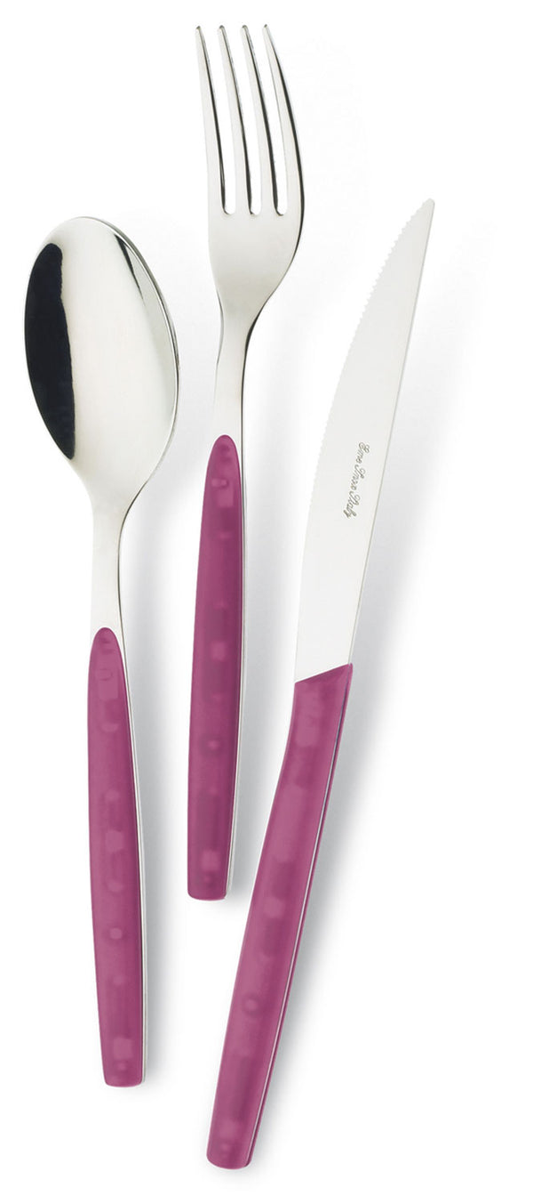 online Servizio Set di Posate 24 pezzi in Acciaio Inox Eme Dream Viola 51