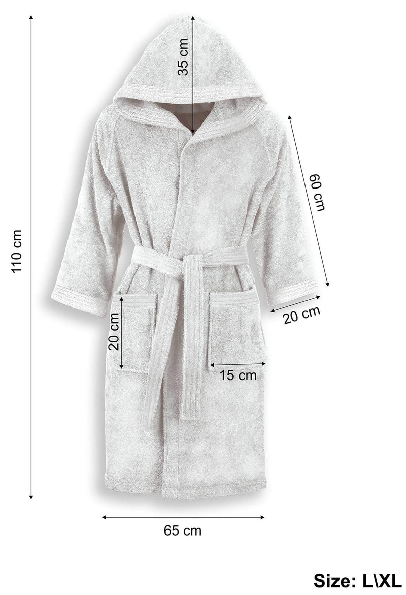 Accappatoio in Spugna 100% Cotone Erika Fango