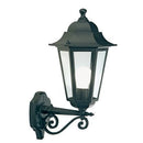 Lampada Applique Grande in Alto Colore Nero per Esterno Linea Esagonale Sovil