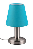 Lampada da Tavolo da Interno Attacco E14 in Metallo Nichel Satinato 