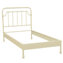 Struttura Letto Singolo in Metallo 100x200x115,5cm Nodi Bianco